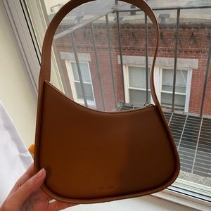Leather Half Moon Bag